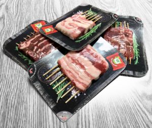 Meat on Skewers Skin Packed